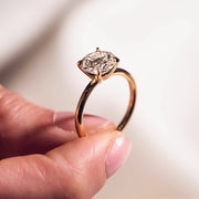 The Solitaire Becca Round Moissanite Ring - KNT - Engagement Rings, Wedding Bands & Fine Jewelry