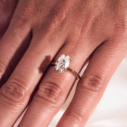 The Solitaire Becca Oval Moissanite Ring - KNT - Engagement Rings, Wedding Bands & Fine Jewelry
