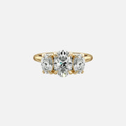 The Three Stones Belle Oval Moissanite Ring - KNT - Engagement Rings, Wedding Bands & Fine Jewelry