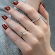 The Hidden Halo Camilla Oval Pave Moissanite Ring - KNT - Engagement Rings, Wedding Bands & Fine Jewelry