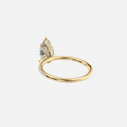 The Hidden Halo Cassia Pear Pave Moissanite Ring - KNT - Engagement Rings, Wedding Bands & Fine Jewelry
