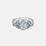 The Halo Cecily Round Pave Moissanite Ring - KNT - Engagement Rings, Wedding Bands & Fine Jewelry