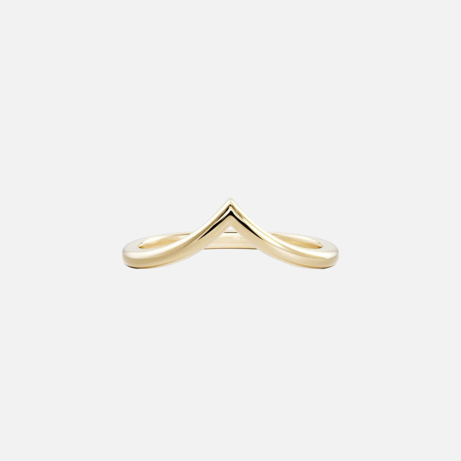 The Solid Cherry Chevron Moissanite Ring - KNT - Engagement Rings, Wedding Bands & Fine Jewelry