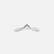 The Solid Cherry Chevron Moissanite Ring - KNT - Engagement Rings, Wedding Bands & Fine Jewelry
