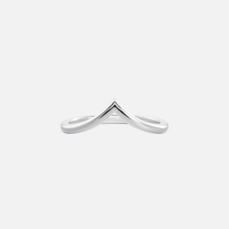The Solid Cherry Chevron Moissanite Ring - KNT - Engagement Rings, Wedding Bands & Fine Jewelry