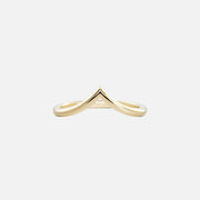 The Solid Cherry Chevron Moissanite Ring - KNT - Engagement Rings, Wedding Bands & Fine Jewelry