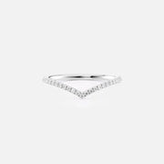 The Pave Chevron Grace Moissanite Ring - KNT - Engagement Rings, Wedding Bands & Fine Jewelry