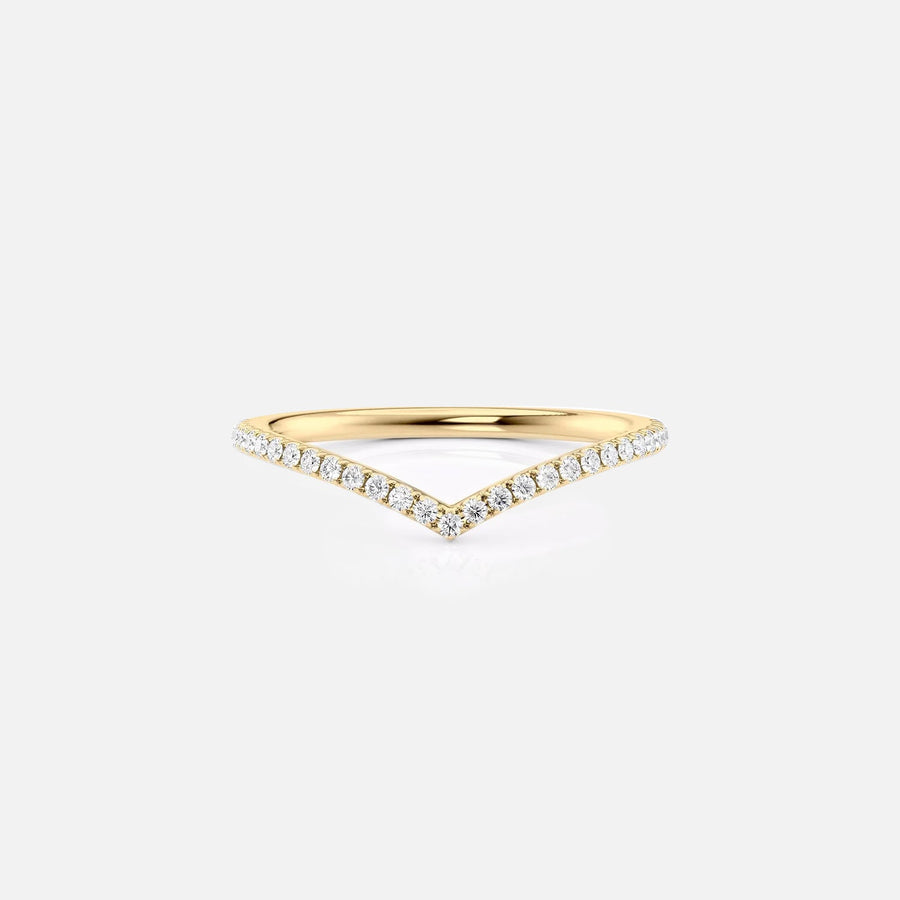 The Pave Chevron Grace Moissanite Ring - KNT - Engagement Rings, Wedding Bands & Fine Jewelry