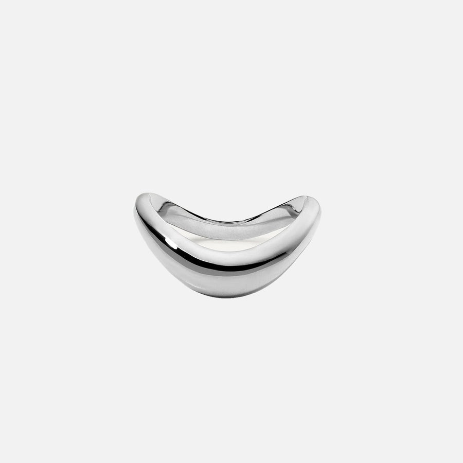 The Solid Curved Dome Moissanite Ring - KNT - Engagement Rings, Wedding Bands & Fine Jewelry