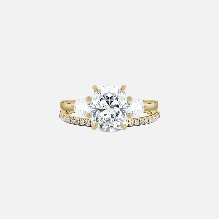 Cushion Julia & Opulent Aurora Ring Stack - KNT - Engagement Rings, Wedding Bands & Fine Jewelry