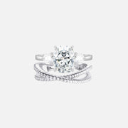 Cushion Julia & Sensation Ring Stack - KNT - Engagement Rings, Wedding Bands & Fine Jewelry
