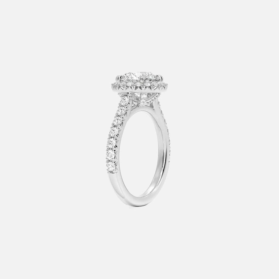 The Halo Donisha Round Pave Moissanite Ring - KNT - Engagement Rings, Wedding Bands & Fine Jewelry