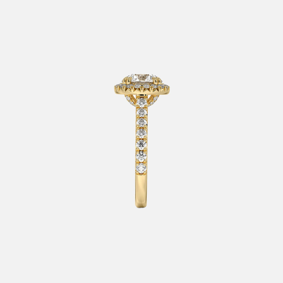 The Halo Donisha Round Pave Moissanite Ring - KNT - Engagement Rings, Wedding Bands & Fine Jewelry