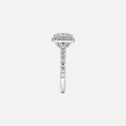 The Halo Donisha Princess Pave Moissanite Ring - KNT - Engagement Rings, Wedding Bands & Fine Jewelry
