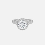The Halo Donisha Round Pave Moissanite Ring - KNT - Engagement Rings, Wedding Bands & Fine Jewelry