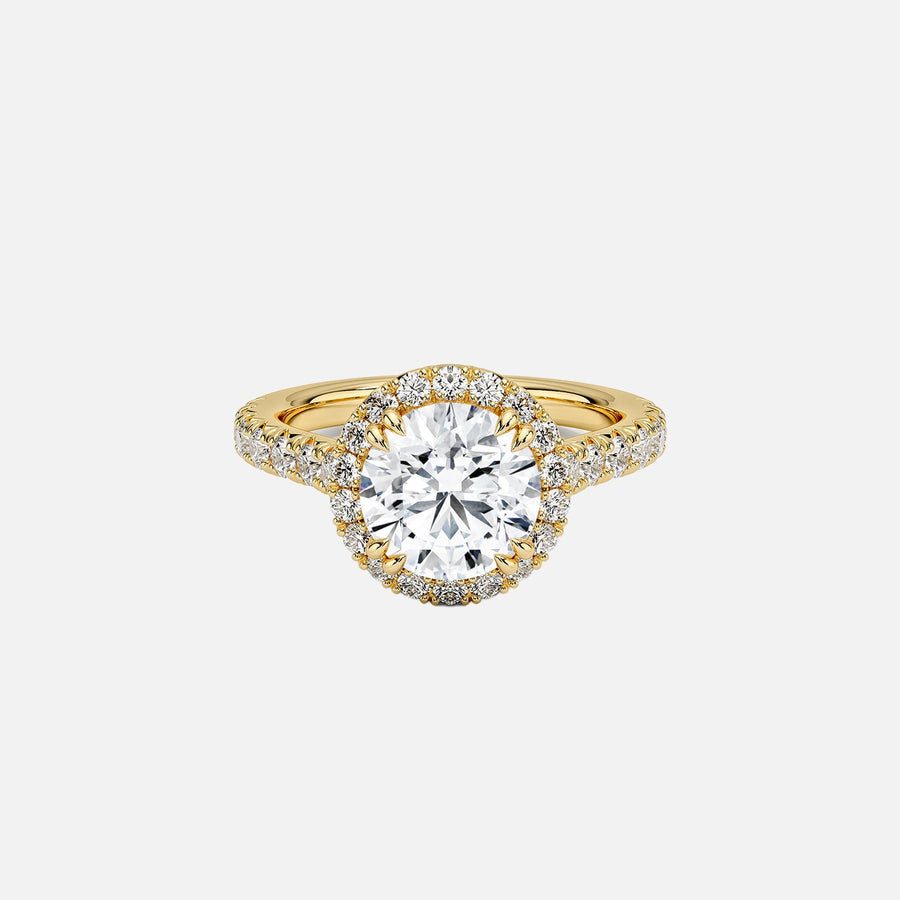 The Halo Donisha Round Pave Moissanite Ring - KNT - Engagement Rings, Wedding Bands & Fine Jewelry