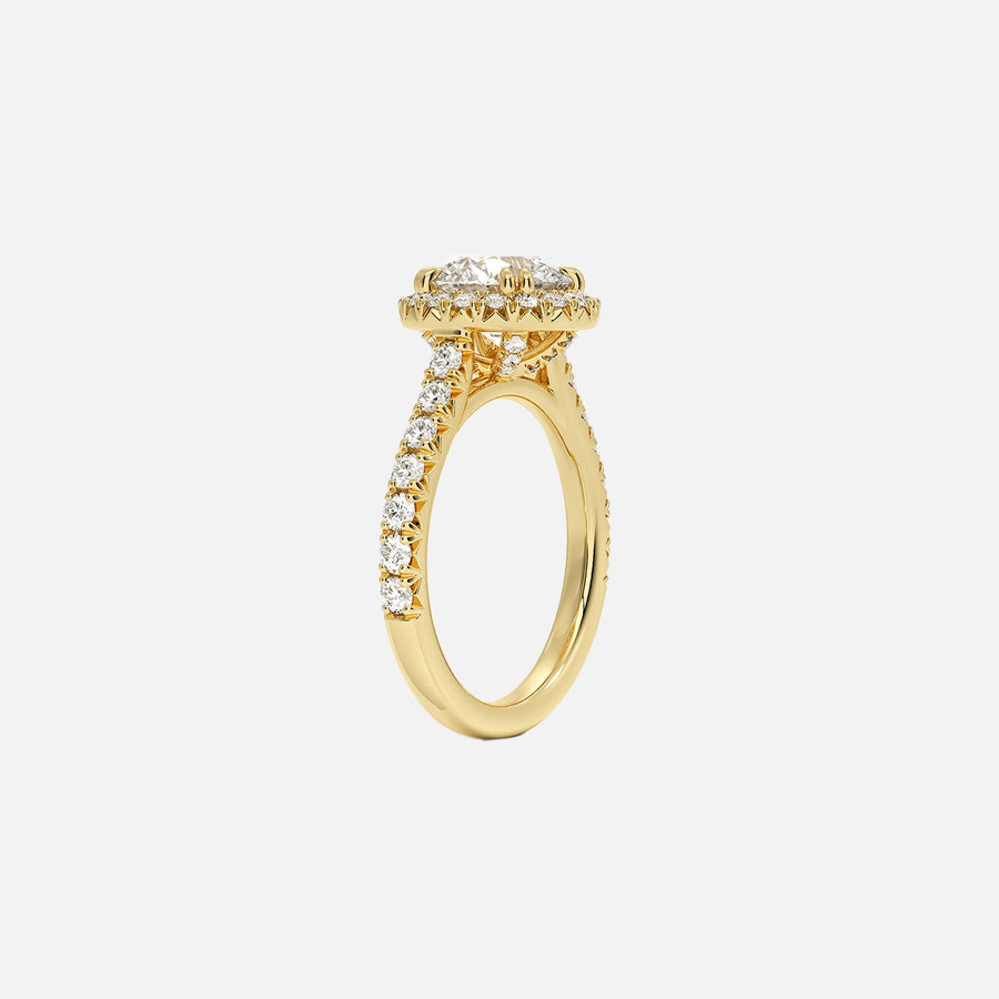 The Halo Donisha Round Pave Moissanite Ring - KNT - Engagement Rings, Wedding Bands & Fine Jewelry