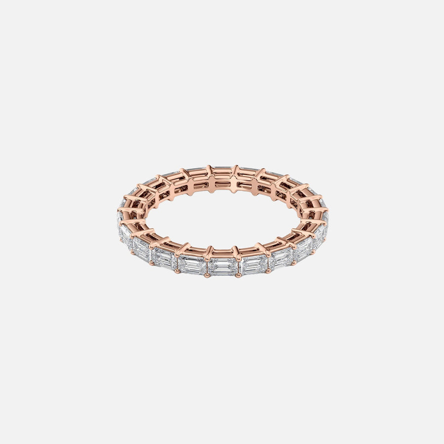  East West Emerald Eternity Ring 14k Rose Gold 2 0 001