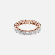  East West Emerald Eternity Ring 14k Rose Gold 4 5 001