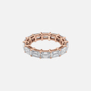  East West Emerald Eternity Ring 14k Rose Gold 5 0 001