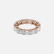  East West Emerald Eternity Ring 14k Rose Gold 6 0 001