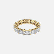  East West Emerald Eternity Ring 14k Yellow Gold 5 0 001
