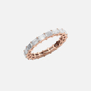  East West Emerald Eternity Ring 18k Rose Gold 2 5 002