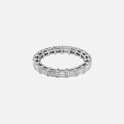  East West Emerald Eternity Ring 18k White Gold 2 5 001