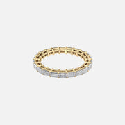  East West Emerald Eternity Ring 18k Yellow Gold 2 0 001