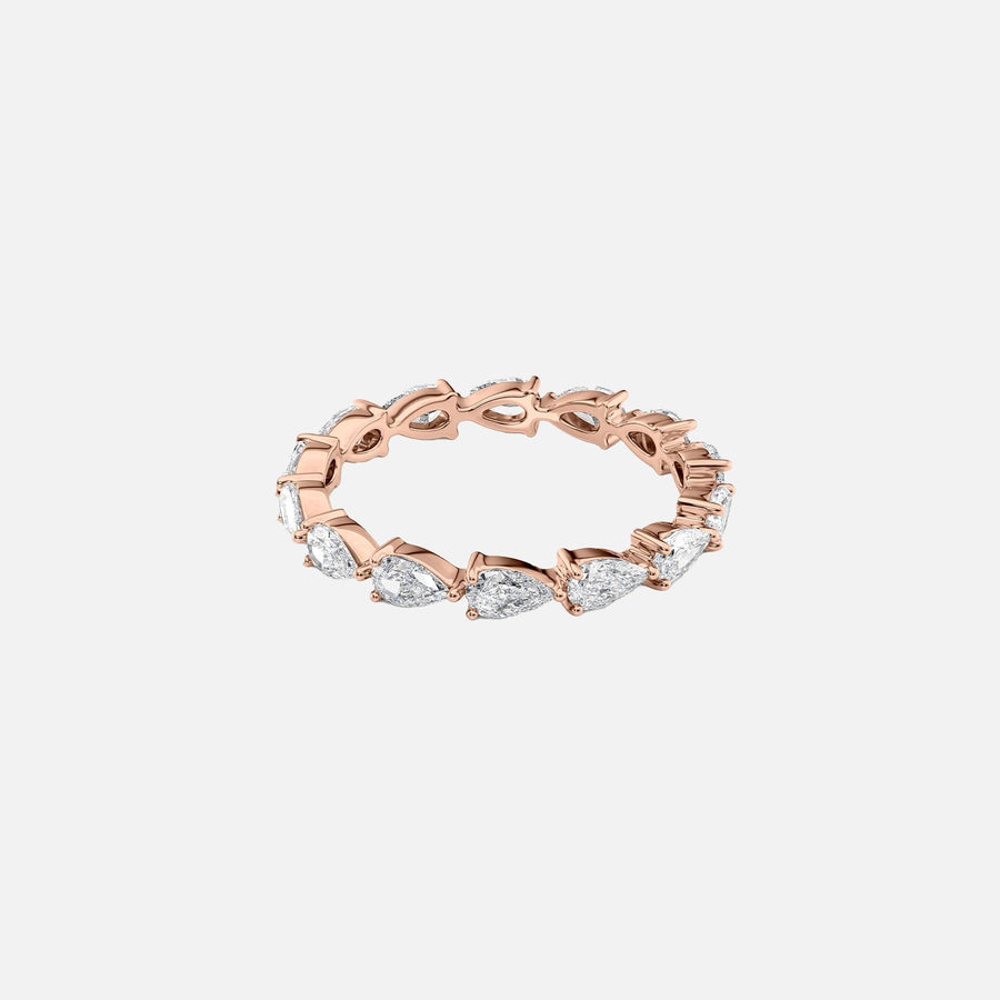  East West Pear Eternity Ring 14k Rose Gold 1 5 001