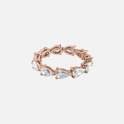  East West Pear Eternity Ring 14k Rose Gold 3 0 001