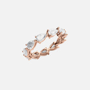  East West Pear Eternity Ring 14k Rose Gold 3 0 002