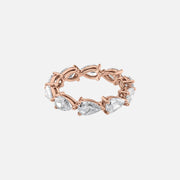 East West Pear Eternity Ring 14k Rose Gold 3 5 001