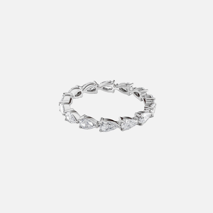  East West Pear Eternity Ring 14k White Gold 1 5 001