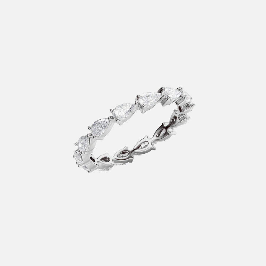  East West Pear Eternity Ring 14k White Gold 1 5 002