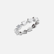  East West Pear Eternity Ring 14k White Gold 2 5 002