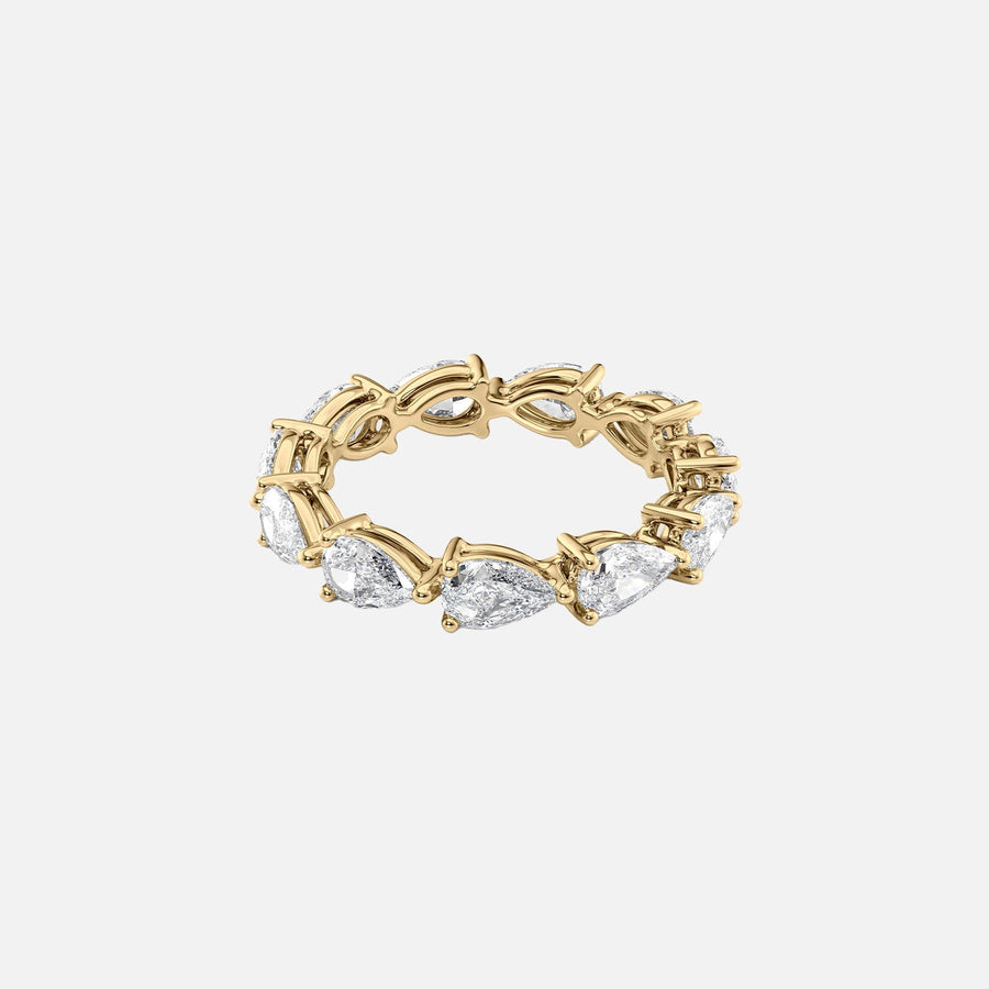  East West Pear Eternity Ring 14k Yellow Gold 3 0 001