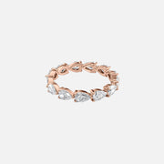  East West Pear Eternity Ring 18k Rose Gold 2 0 001
