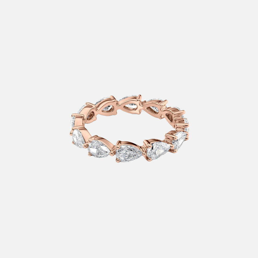  East West Pear Eternity Ring 18k Rose Gold 2 5 001