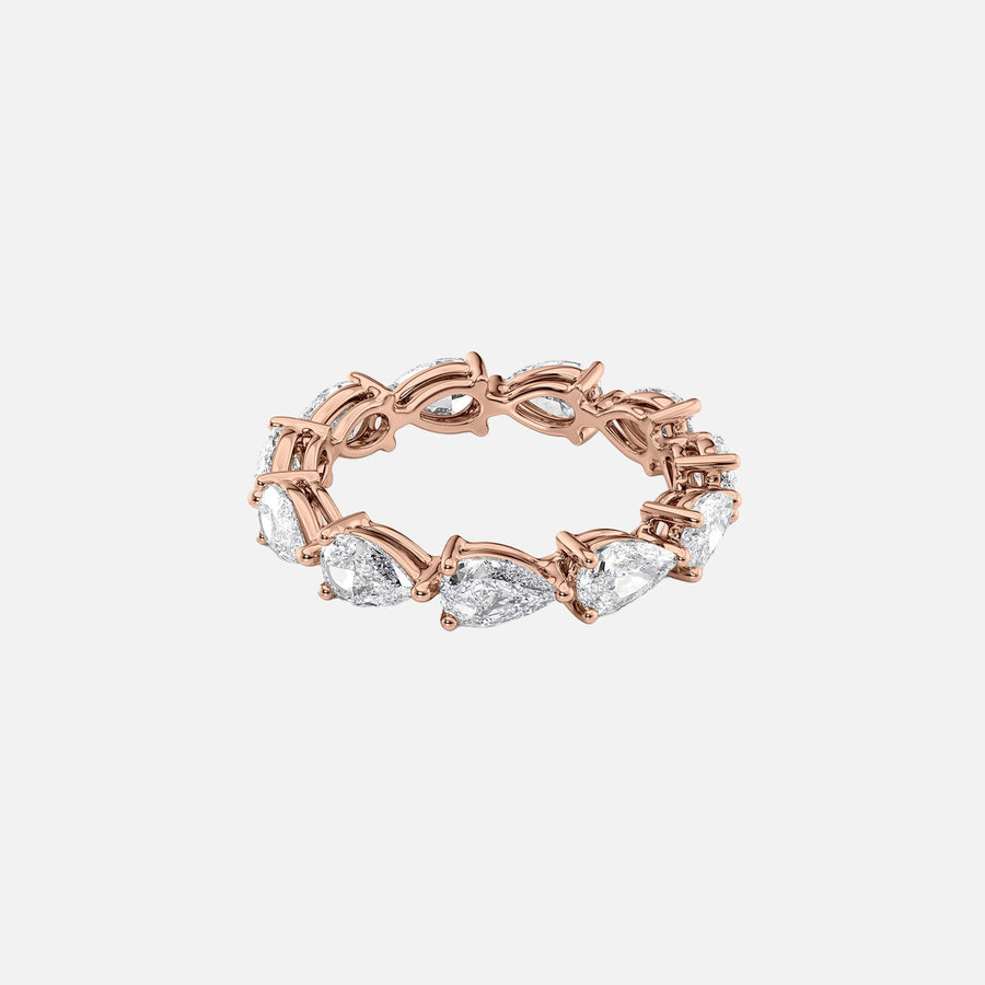  East West Pear Eternity Ring 18k Rose Gold 3 0 001