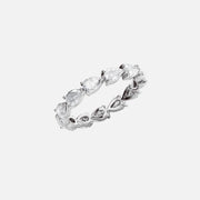  East West Pear Eternity Ring 18k White Gold 2 0 002