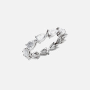  East West Pear Eternity Ring 18k White Gold 3 0 002
