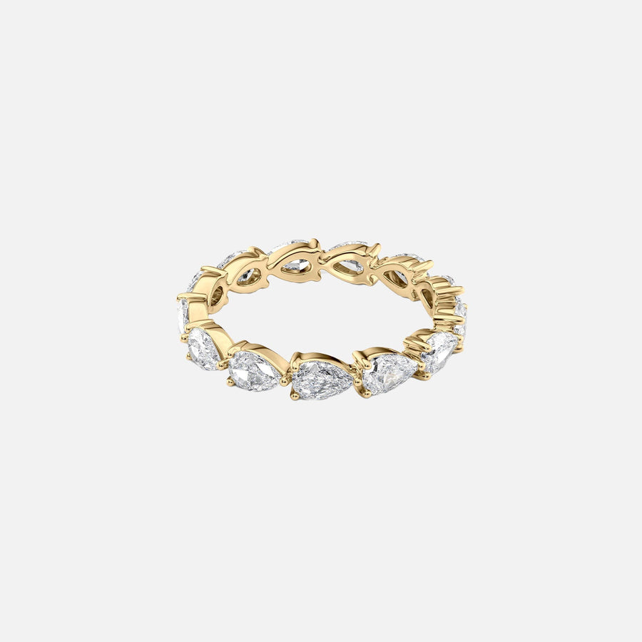  East West Pear Eternity Ring 18k Yellow Gold 2 0 001