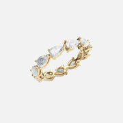  East West Pear Eternity Ring 18k Yellow Gold 3 0 002