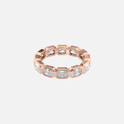  East West Radiant Bezel Eternity Ring 18k Rose Gold 2 5 001