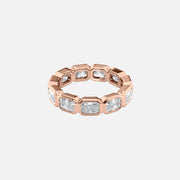  East West Radiant Bezel Eternity Ring 18k Rose Gold 3 3 001