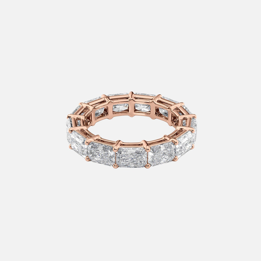  East West Radiant Eternity Ring 14k Rose Gold 5 0 001