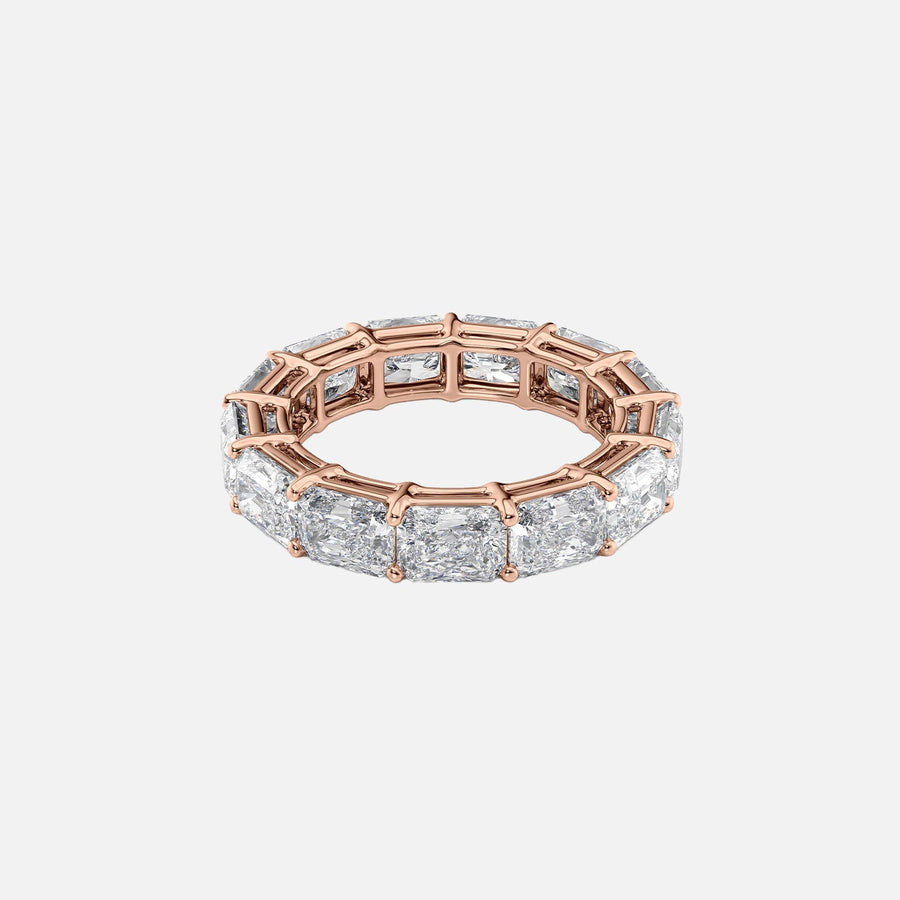  East West Radiant Eternity Ring 14k Rose Gold 6 0 001