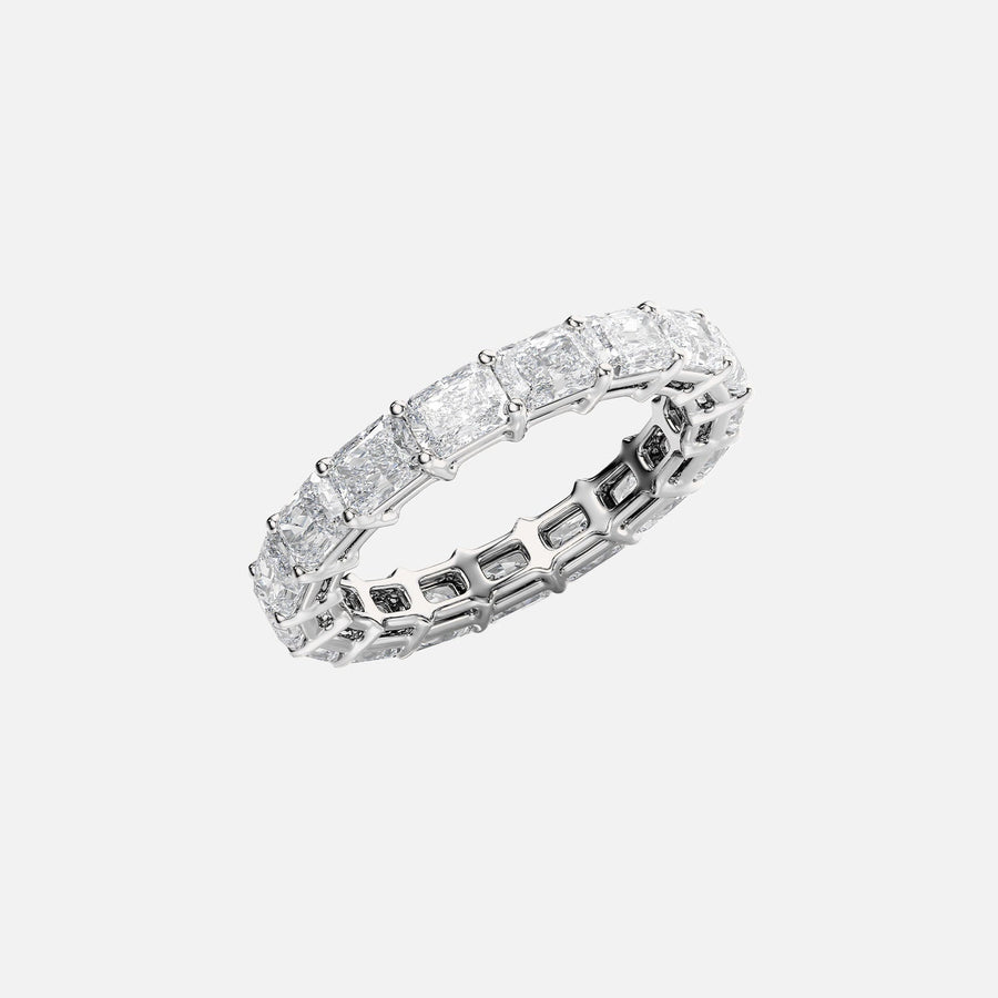  East West Radiant Eternity Ring 14k White Gold 2 0 002