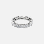  East West Radiant Eternity Ring 14k White Gold 4 0 001